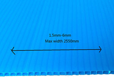 Tektura falista Corflute PP Ochrona podłogi Plastik Niebieski 2mm 3mm
