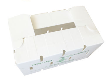 Białe pudełko z gofrowanego polipropylenu PP o grubości 4 mm