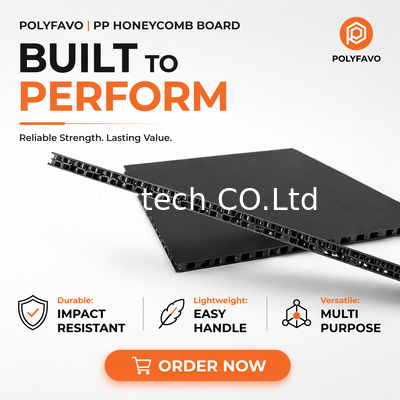 7mm 2800gsm Polypropylen Flight Panel Materiał Pudełka do lotu PP Honeycomb Panel