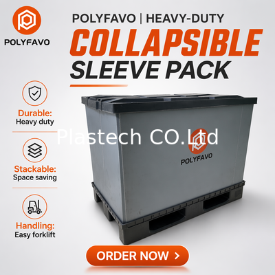 1200x800mm Pudełko z rękawem Pudełko plastikowe Palety Pudełko do pakowania kostki Pudełko rozkładane