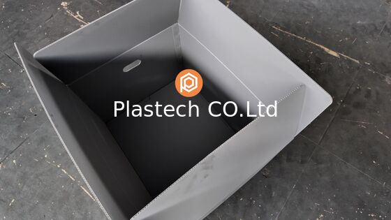 Miękka w dotyku zintegrowana wyściółka ochronna z tektury plastrowej PP, skrzynki plastikowe